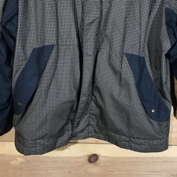 DryJoys by FootJoy Houndstooth Rain Jacket Coat Mens Size Large Golf Full Zip - Picture 4 of 12